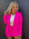 That Girl Blazer - Ultra Pink