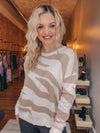 Zebra Taupe Sweater