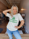 Refined Canvas Gangsta Wrapper Graphic Tee - Bone
