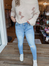 Clean Cut High Rise Crop Skinny Jean