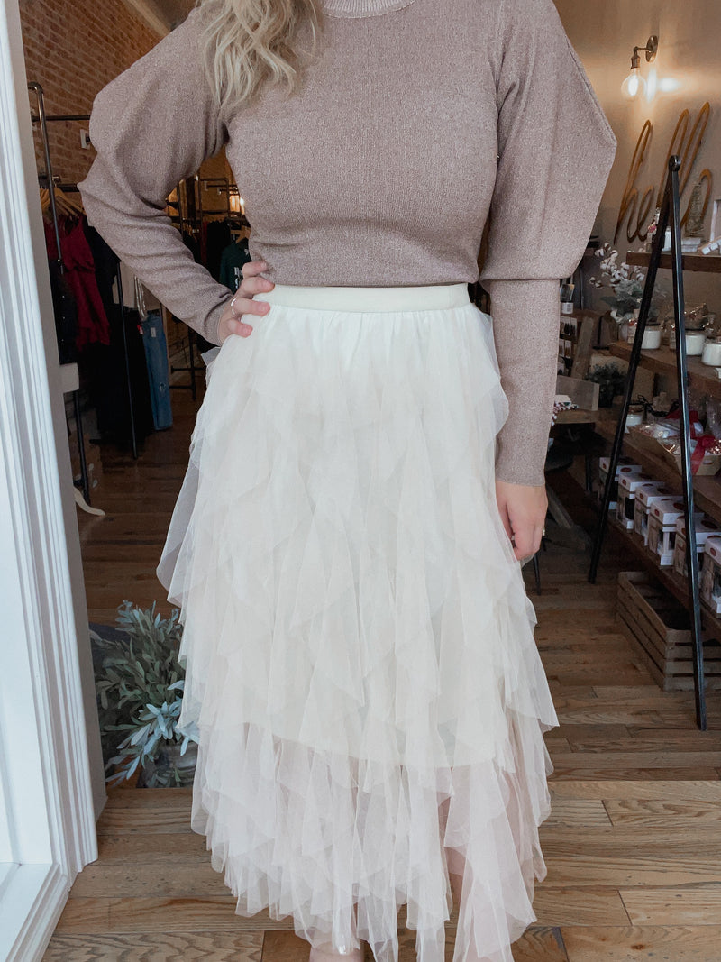 Sugarplum Fairy Skirt - Cream