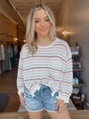 Knitted Distressed Hem Top