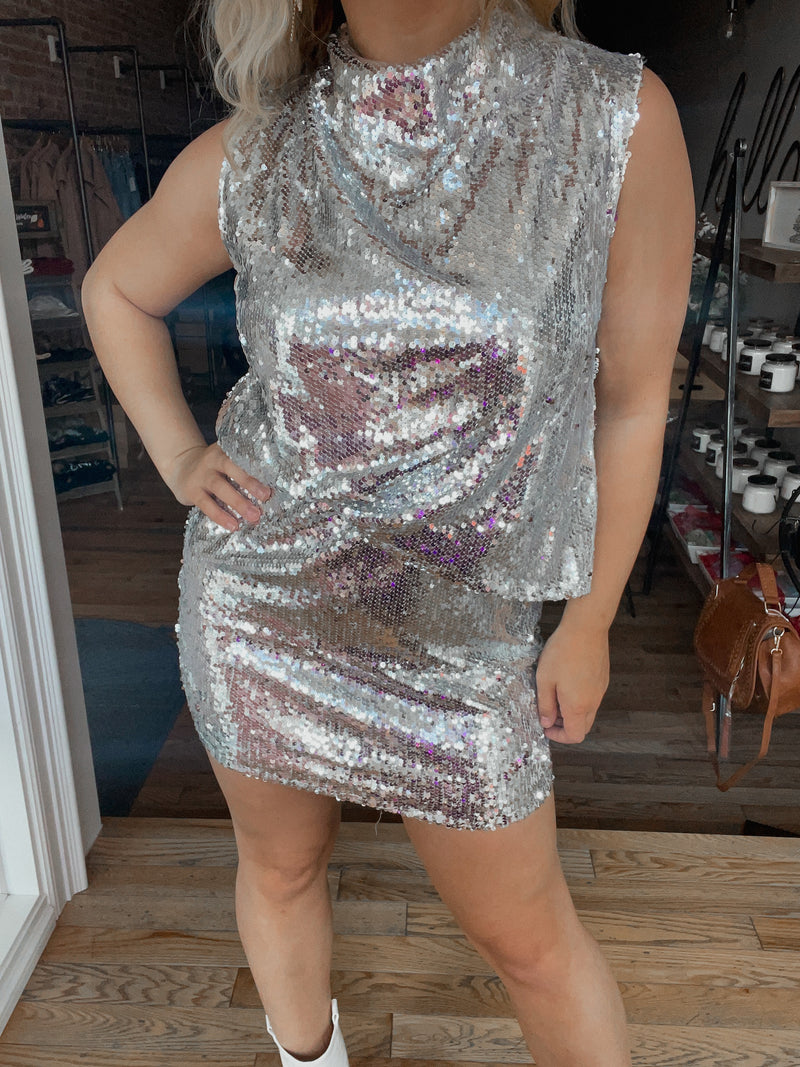 Shine Bright Sequin Dress