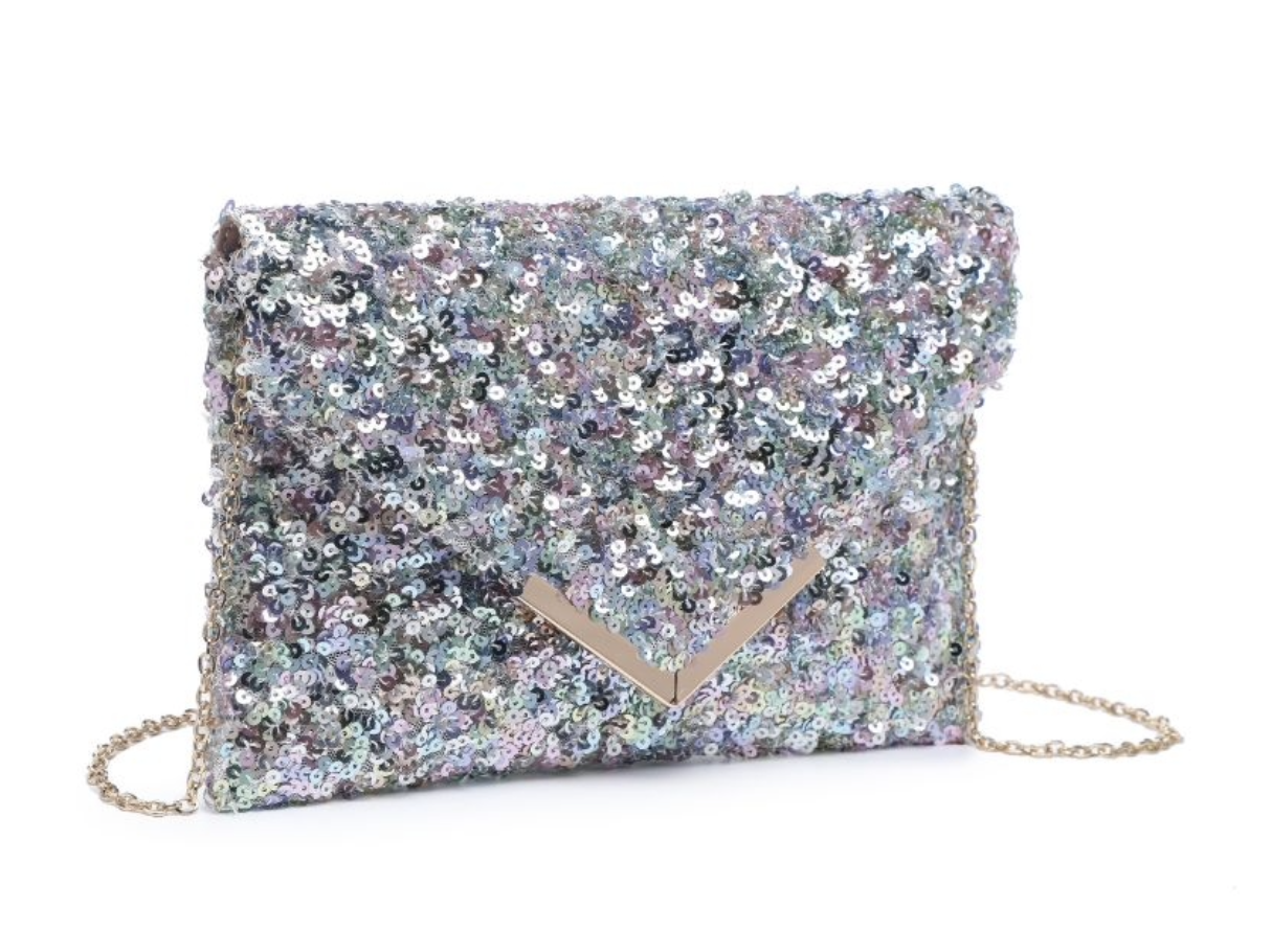 Rizza Sequin Clutch - Multi