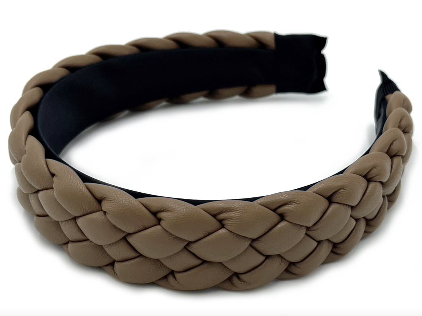Braided Headband - Brown
