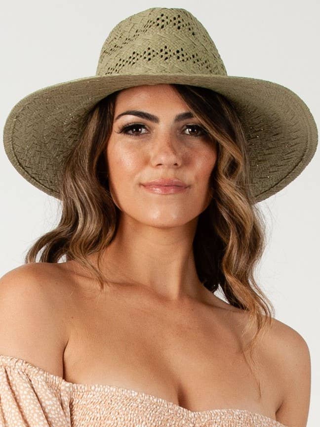 Ventura Paper Fedora - Grass